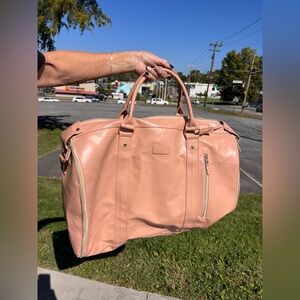EMMAFY Travel Smart Carry On 3 In 1 Garment Bag Rose Tan (Pink) Duffel Bag NWOT